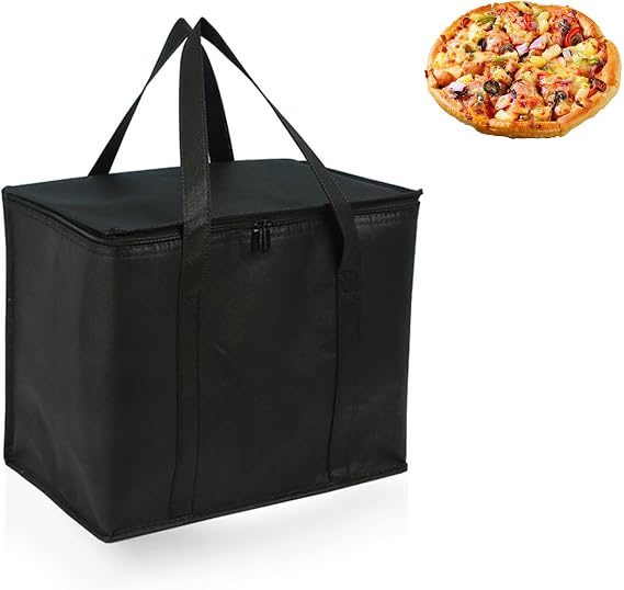 Cool Bag - Homiladi 30L Insulated Cooler Box | Large Capacity & Durable Foldable Lunch Bag & Thermal Food Carrier | Igloo-Style Cool Box​ for Travel, Camping, Picnics, BBQ (Black)