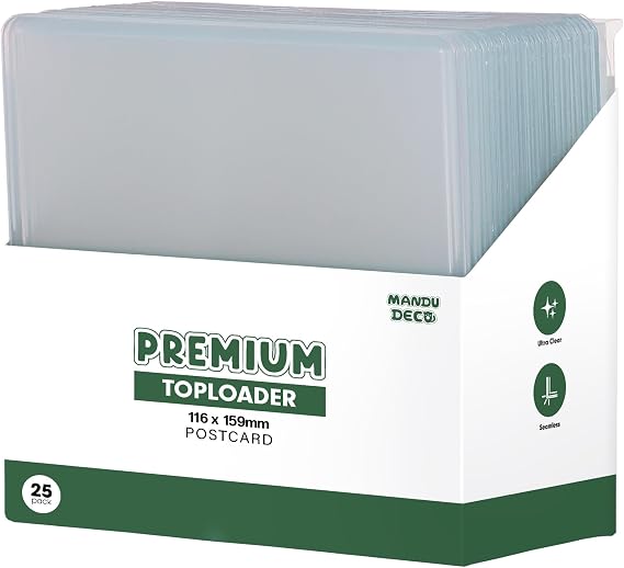 Mandu Deco Kpop Albüm Kartpostalları için Üstten Yükleyiciler 4" x 6" (25'li Paket)