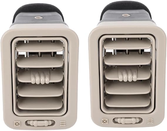 Center Console Air Vent Car Front Dashboard Center A/C Grille Vent Air Conditioner Outlet For GMC For Sierra for 1500 HD 2001 2002 2003 2004 2005 2006 2007(Beige)