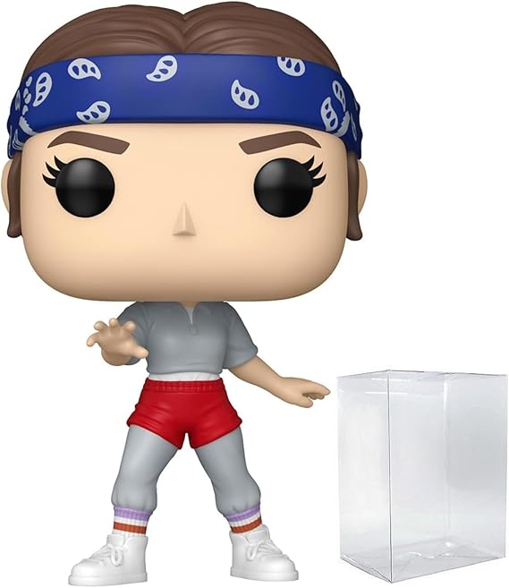 POP Funko TV: Stranger Things - Eleven with Bandana Season 5 Vinyl Figure, Multicolor, 3.75 Inches Bundled with Compatible Box Protector Case