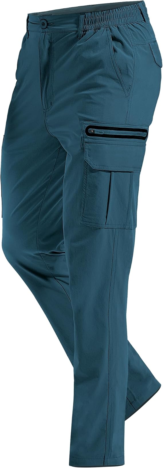 MOURCE Men's Hiking Trousers Lightweight - Quick-Drying Water-Repellent Work Trousers Men with 7 Pockets for Camping Fishing Outdoor