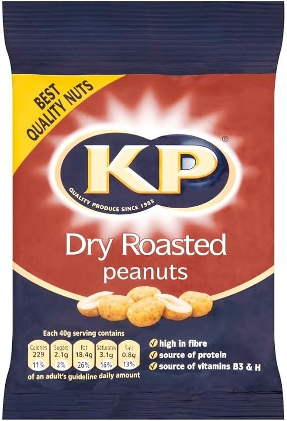 KP Dry Roasted Peanuts (80g) - Pack of 6