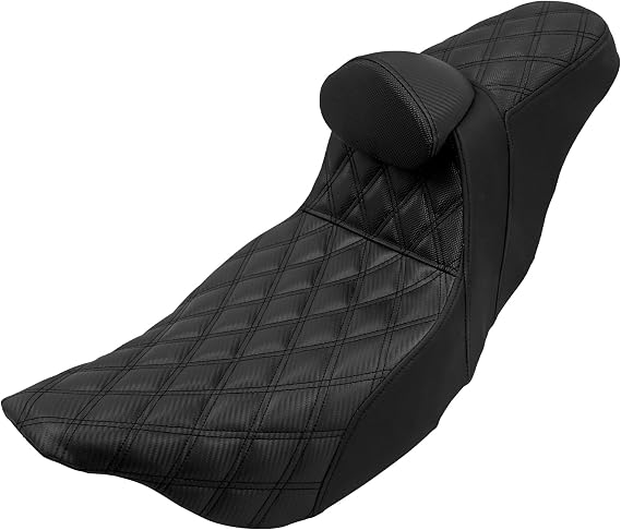 Motorcycle Seat Driver Passenger Touring Seat with Backrests for Harley Electra Glide Classic Street Glide Road Glide 2009-later