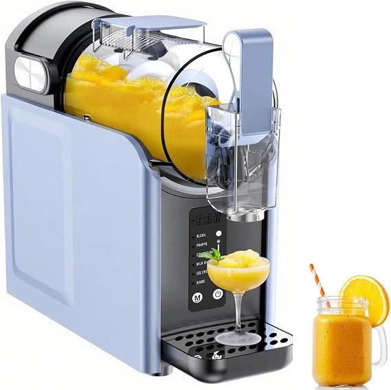 2L Slushy Machine For Home, 5 Preset Programs, Self-Cleaning, No Ice Needed, Commercial Slush Maker For Milkshake, Frappe, Margarita, Cold Drink