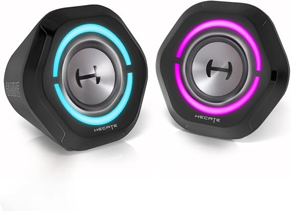 Edifier G1000 Bluetooth 5.3 Gaming Speakers,10W PC USB Computer Speakers for Laptop Desktop 3.5mm aux Input Hecate Black