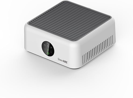 Home HEPA Air Purifier 3 Speed Control, 2/4/8H Timer, Filter Indicator, Ambient Light, 360 Outlet, Suitable for Living Rooms, Home Offices, Car Cup Holders & Dorms