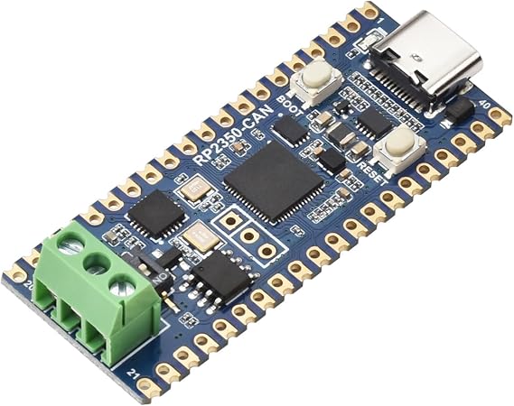 Waveshare RP2350 CAN Development Board Onboard XL2515 CAN Controller based on Raspberry Pi RP2350A Dual-Core & Dual Architecture Microcontroller