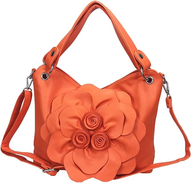 Big Flower Purse (Orange1)