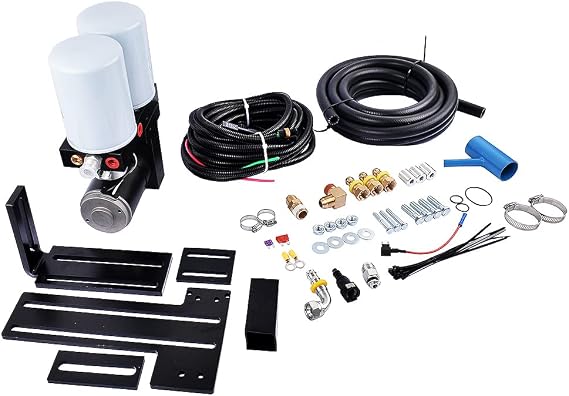 165 GPH Fuel Lift Pump System Replacement for 1998.5-2004 Dodge Ram 2500 3500 5.9L Cummins Diesel TD08150G, TSD08165G, TS D08 165G