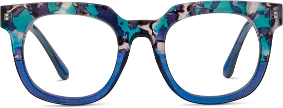 Peepers by PeeperSpecs womens Showbiz Square Blue Light Blocking Reading Glasses