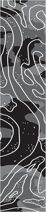 Arrow Wraps- Standard Diameter Topography Designs- Pack of 15-4,5,6, 7 Inch.