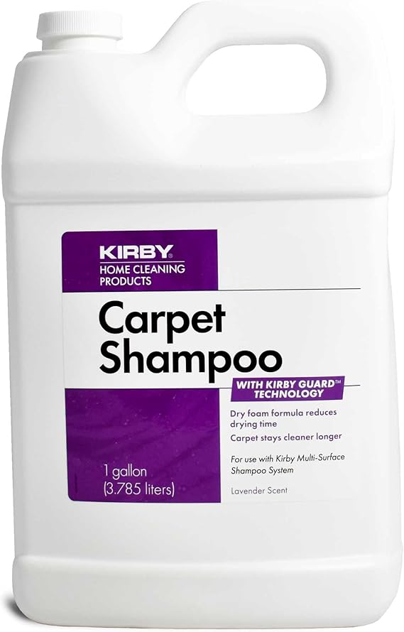 Kirby Carpet Shampoo, 1 Gallon Lavender Scent, Deep Cleaning Solution for Home & Pet Stains