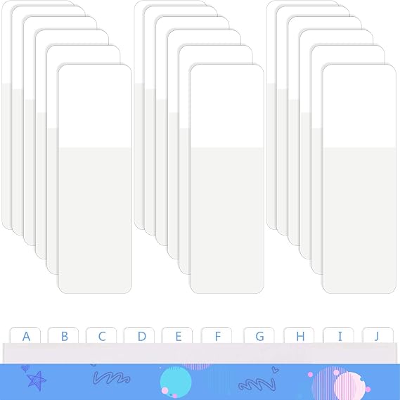 800 Pcs Sticky Index Tabs Page Marker White Sticky Tab Pop up Page Flags Writable and Clear Book Tabs for Pages Marker 1.6 x 0.5 Inch