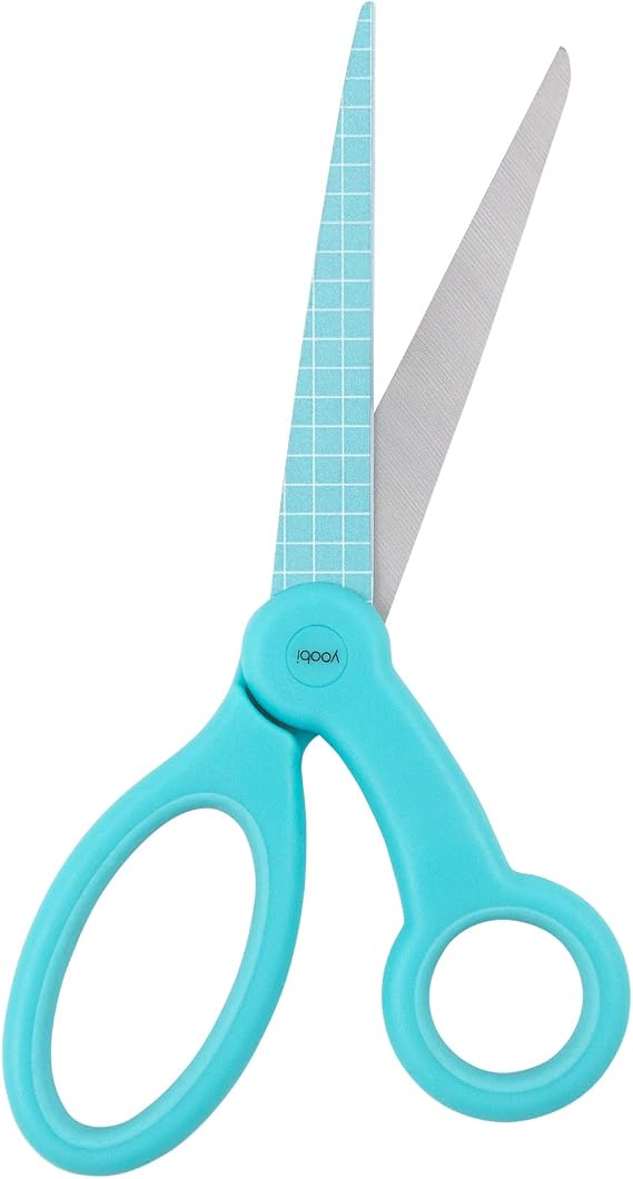 Yoobi | Scissors | Adult with Grid Blade | Mint