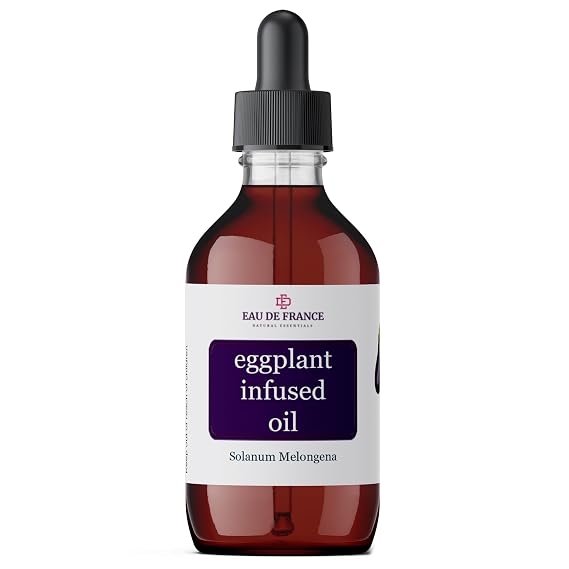 Eggplant Oil for Skin Disorders Helps to Condition Regenerate Discolored Thickened Scaly Skin (1 oz)