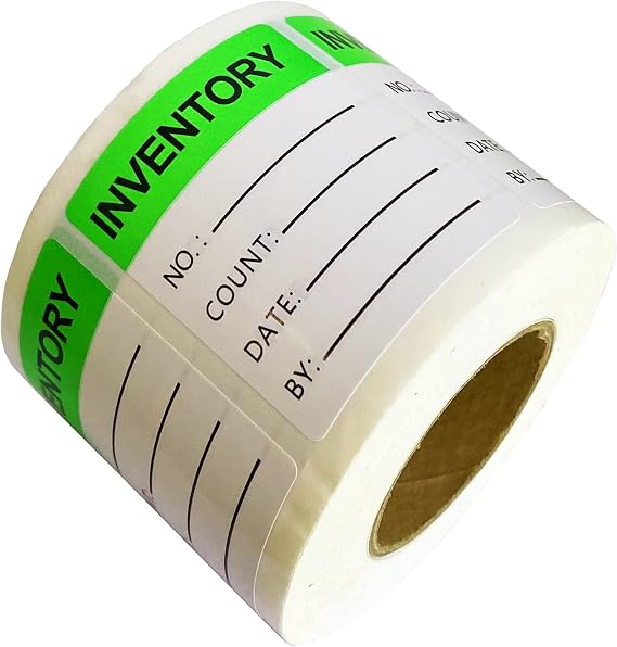Inventory Label Inventory Organizer Stickers, Green,500 Pcs