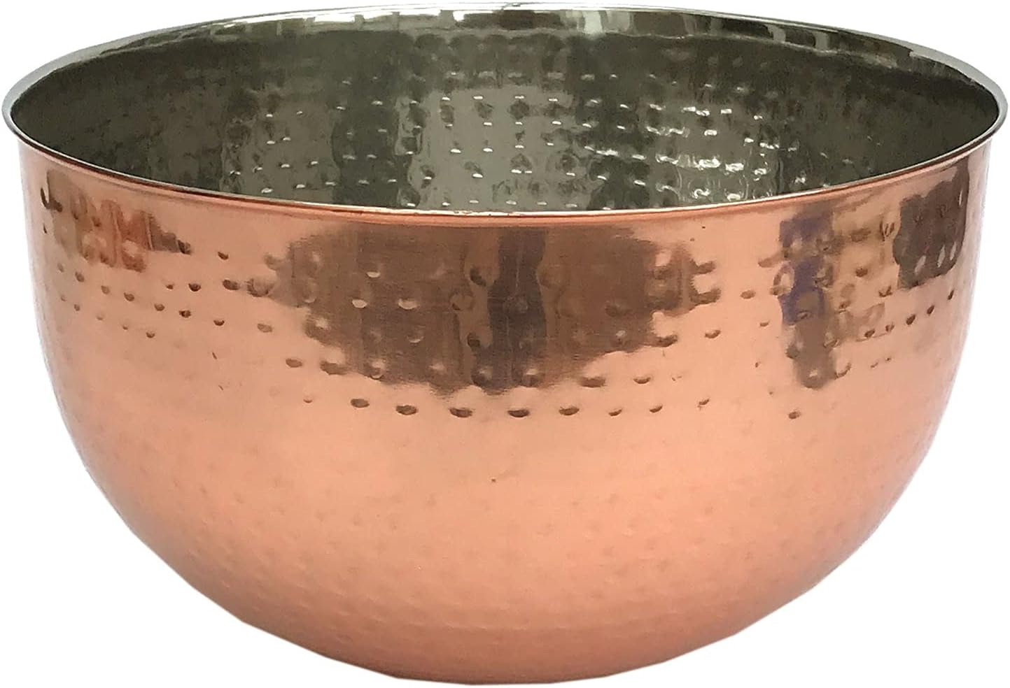 Large Hammered Copper Coloured Bowl
