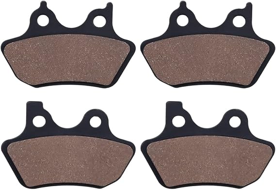 Front & Rear Brake Pads for Harley Heritage Softail FLSTCI FLSTC Davidson Heritage Classic 2000-2007/Fat Boy/Dyna Electra Glide/Sportster XLH883R/FXST Softail Standard/FXSTB Night Train