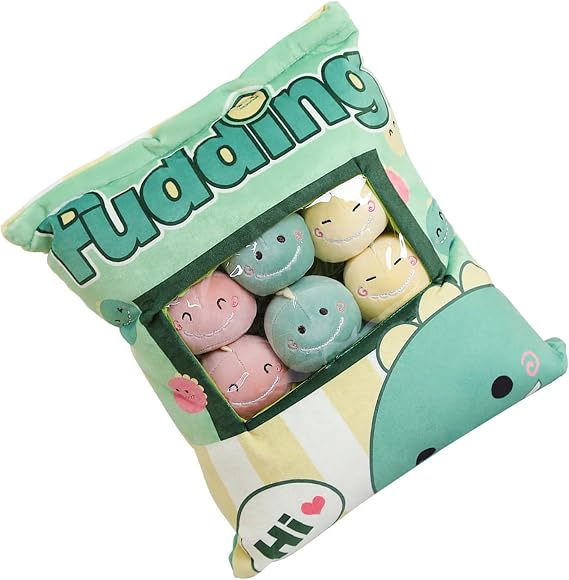 Cute Snack Pillow Stuffed Animal Toys, Pudding Decorative Pillow