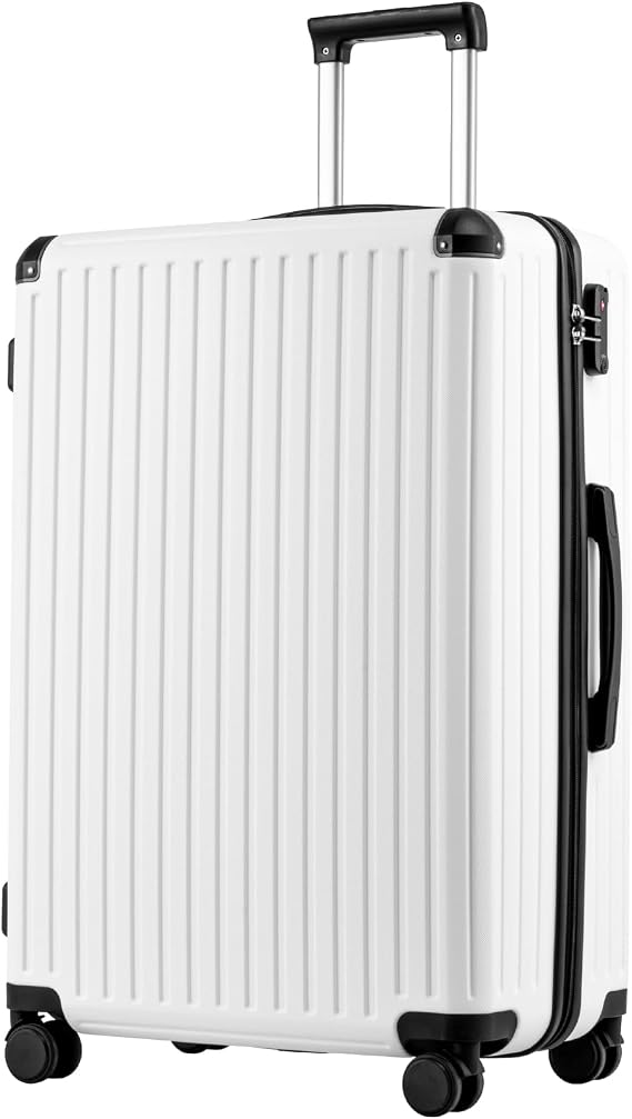 COOLIFE 28 Inch Large Suitcase – Hardshell Trolley Lightweight ABS+PC