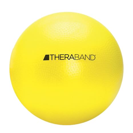 THERABAND Mini Ball, 9-Inch Pilates & Yoga Ball, Physical Therapy, Yellow
