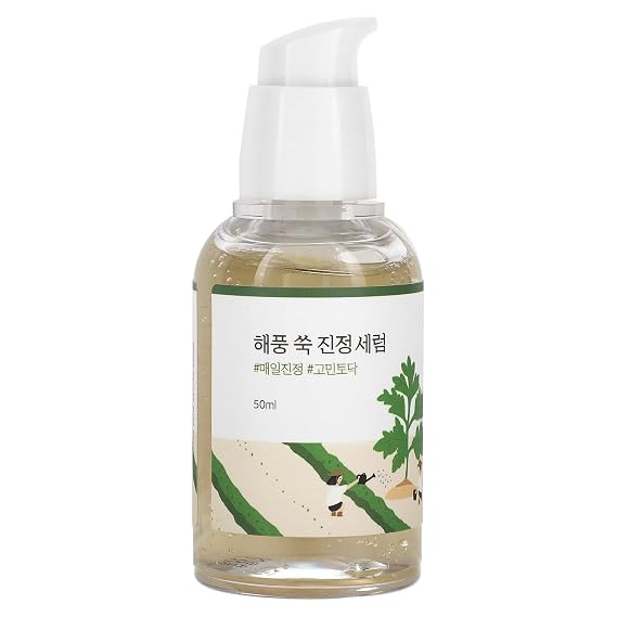 ROUND LAB Mugwort Calming Serum | Soothing, Refreshing, Mugwort Extract Serum, Formulated with 4-CICA, Relieving redness (1.69fl.oz)