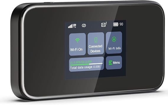Anvil HL-873 5G MiFi Router - Secure Portable Travel Router with up to 1.6Gbps Connectivity Speed | 10hr Full Charge, Perfect for Remote Workers, Travellers & Digital Nomads.