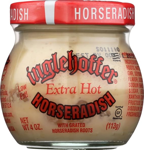 Inglehoffer Extra Hot Horseradish, 4 Ounce Jar