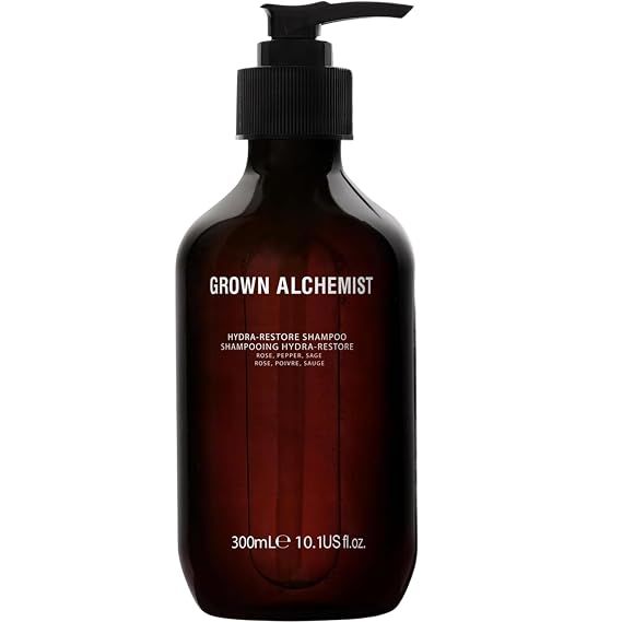 Grown Alchemist Hydra-Restore Shampoo | Sulfate-Free, Rose & Sage | 10.1 oz