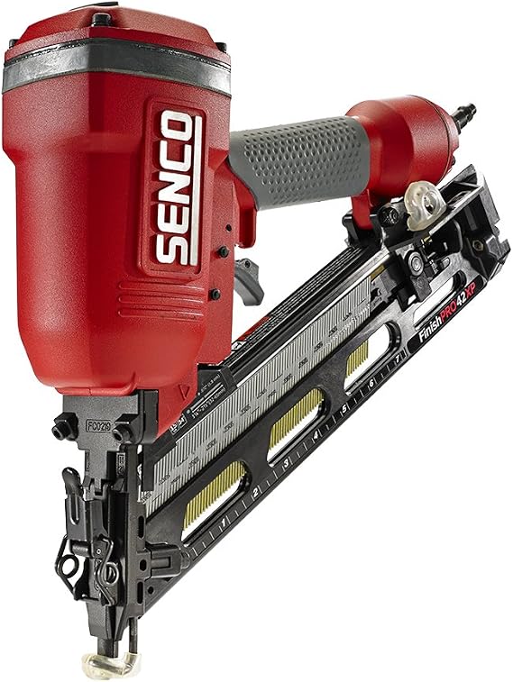 SENCO 4G0001N FinishPro 42XP 15 Gauge 1-1/4" To 2-1/2" Pneumatic, Air Compressor Finish Nailer | Drives 1-1/4" to 2-1/2" finish nails for trim, molding, cabinetry, finish carpentry; 1 each