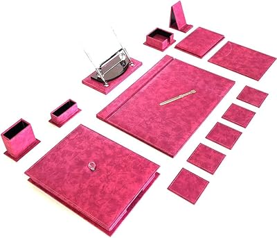 Office Desk Set Phone Holder Document Organizer Coasters Ballpoint Fountain Pen