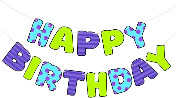 VitalCozy Monster Birthday Banner, Birthday Party Decoration, Cute Style
