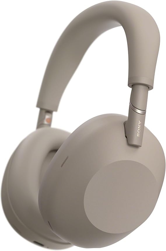 Sony WH-1000XM6 The Best Noise Cancelling Wireless Headphones, Sandstone