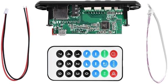 Bluetooth MP3 Decoder Module Board, USB TF FM Hands-Free Wirelss MP3 WMA Audio Module Decorder Board