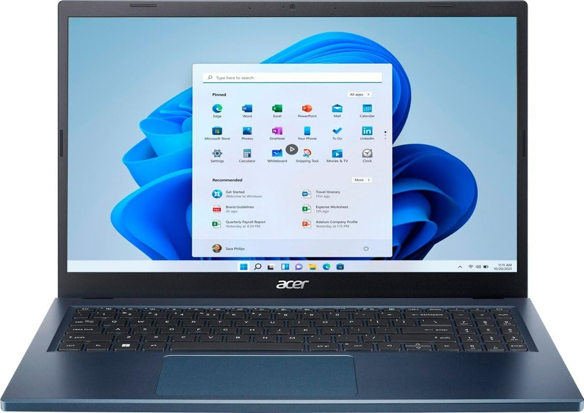 acer Aspire 3 15 Laptop, AMD 4-Core Ryzen 5 7520U, 15.6 FHD IPS Touchscreen, AMD Radeon Graphics, 8GB LPDDR5 2TB SSD, WiFi 6, Type-C, HDMI 2.1, Win10 Pro