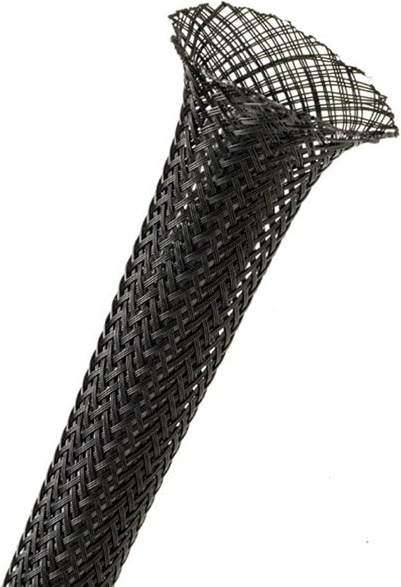 Techflex 1/8" Expandable Sleeving 25 ft. Black