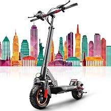 Electric Scooter for Adult, Foldable Electric Scooter with Seat,10 Pneumatic Tires E Scooter, 800W Motor Commuting Kick Scooter, Adjustable 3 Speed, 300 Lbs Max Load
