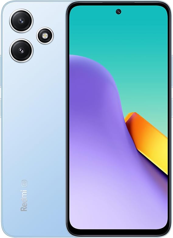 Xiaomi Sim-Free Smartphone, Redmi 12, 5G, 4GB + 128GB, 6.8 inch High Definition Display, Glass Back, Compatible with Docomo/au/SoftBank/Rakuten Mobile Lines, Sky Blue