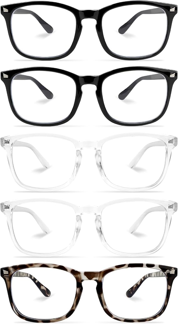 NZKNP Blue Light Glasses for Woman Men,Blue Light Blocking Glasses,Clear Glasses