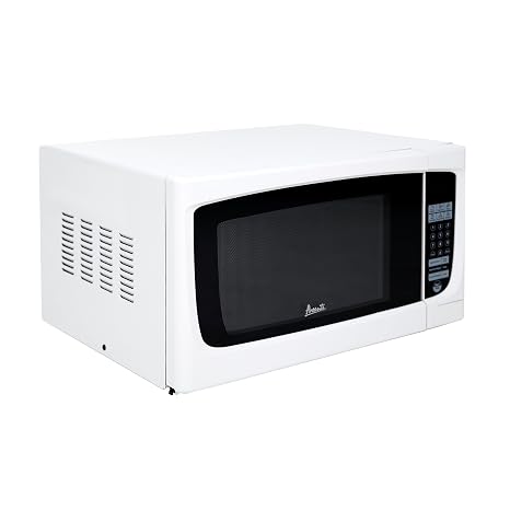 Avanti MO1450TW Microwave Oven 1000-Watts Compact with 9 Pre-Set Cooking Settings, Speed Defrost, Electronic Control Panel and Glass Turntable, 1.4 Cu.Ft., White