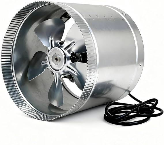 SunStream 10 Inch 1170 CFM Inline Booster Duct Fan