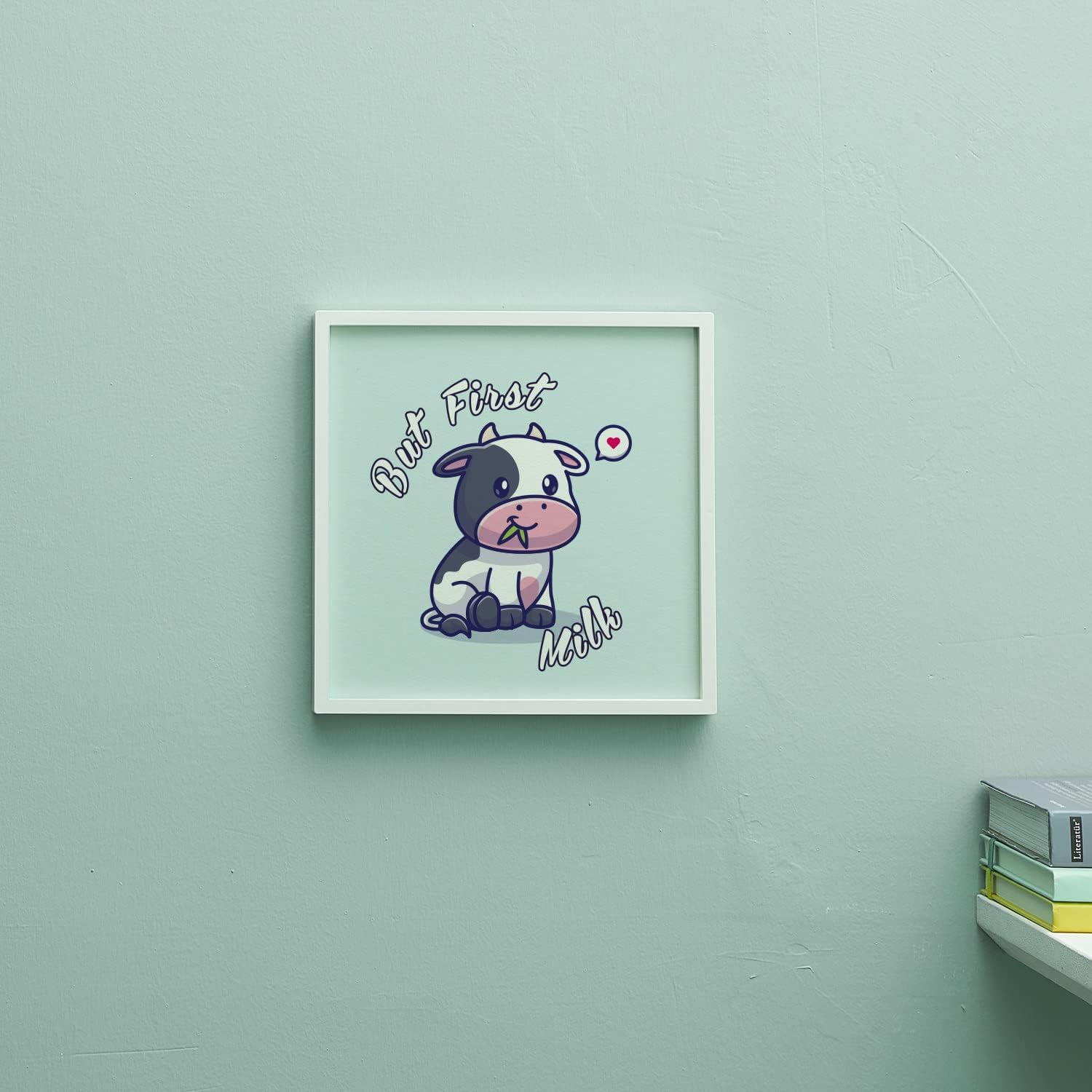 Cute Cow Design Frame For Baby Room