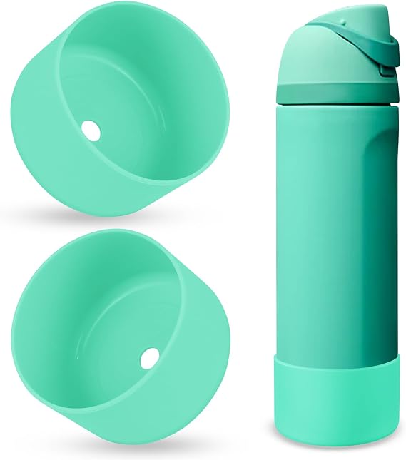 2PCS Silicone Water Bottle Boot Compatible with Owala Freesip 24oz
