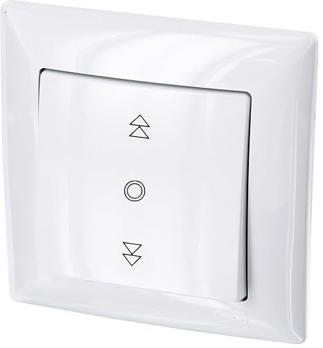 Flush-Mounted Blind Switch All-in-One Series G1 Pure White