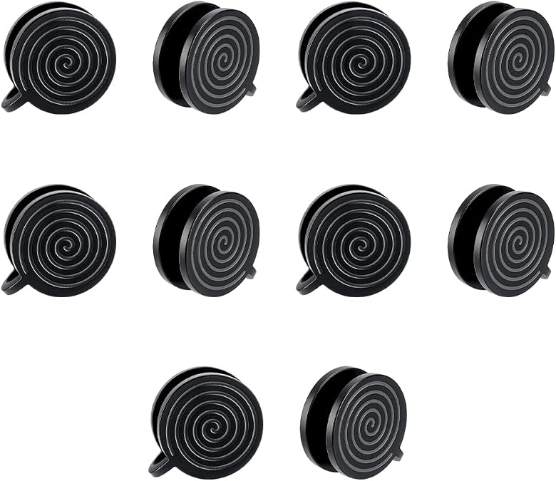 UNICRAFTALE 10Pcs Pressure Earrings for Keloids Stainless Steel Punk Clip On Earrings Lightweight No Piercing Earring Spiral Compression Earring Birthday Gift for Woman Daughter