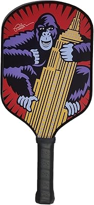 Carbon Fiber Pickleball Paddles, Textured Honeycomb Core Pickleball Racket with Cushion Grip, Designed for Control and Balance by Legendary Pop Artist Burton Morris