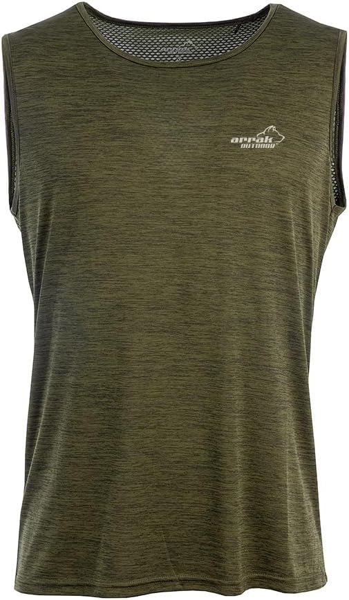 ARRAK OUTDOOR Action Training Tank Top, Soft & Moisture-Wicking Material, Reflex Print on Chest & Back Optimal Breathability