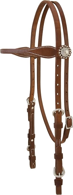 Weaver Leather unisex adult western-equestrian-style Stacy Protack b band, Brown, One Size US