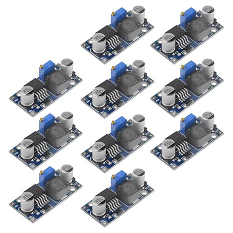 10Pcs DC-DC Buck Voltage Converter Power Module 3A Adjustable Module Stable 3.0-40V to 1.5-35V Power Supply Module