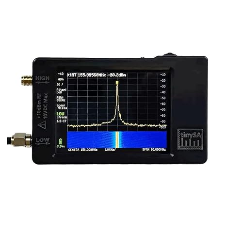 Spectrum Analyzer, 2.8 inch 100kHz to 960MHz Hand held Tiny Spectrum Analyzer with ESD Proteced